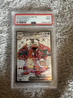 2023 Pokemon Charizard EX Holo PSA 9 Gem MT #215/197 Sv03: Obsidian Flames - Image 1