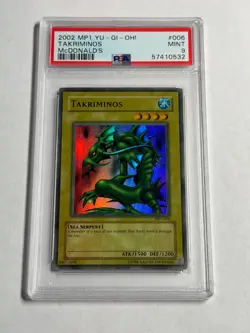 PSA 9 MINT 2002 Takriminos MP1-006 Super Rare Promo Faded *0532 YUGIOH - Image 1