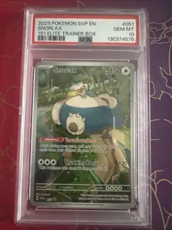 Pokemon TCG Snorlax SV Black Star Promos Scarlet and Violet Card 51 - Image 1