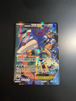 Pokemon TCG Team Aqua's Kyogre-EX Double Crisis Holo Card 6/34 - Image 1
