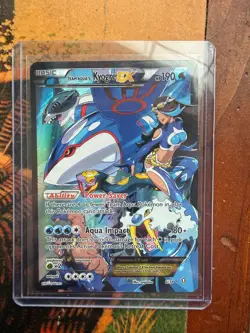 Pokemon TCG Team Aqua's Kyogre-EX Double Crisis Holo Card 6/34 - Image 1