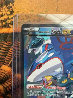 Pokemon TCG Team Aqua's Kyogre-EX Double Crisis Holo Card 6/34 - Image 3