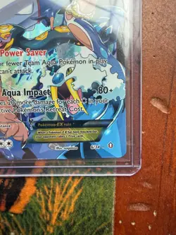 Pokemon TCG Team Aqua's Kyogre-EX Double Crisis Holo Card 6/34 - Image 5