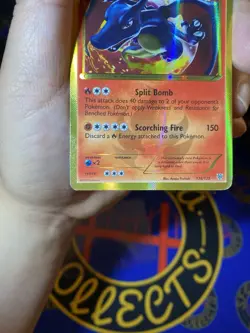 Pokemon TCG Charizard Holo Card 136/135 Plasma Storm AMAZING Centering MP / LP - Image 5
