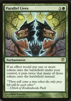 Magic the Gathering MTG Green Wolf deck (87 cards) - Image 1