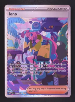 Iono 237/091 - Pokemon Paldean Fates Special illustration rare Card - Image 1