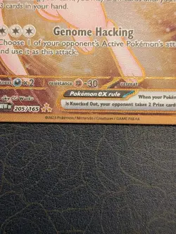 Mew ex - (151 Metal Card) 205/165 Sv: Scarlet & Violet 151 Pokemon Card TCG - Image 2
