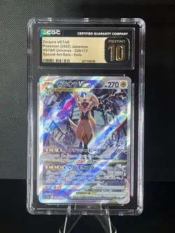 Zeraora VSTAR Pokemon Card Crown Zenith Galarian Gallery Holo CGC Pristine 10 - Image 1