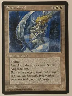 Magic The Gathering MTG SERRA ANGEL Quay Promo 6x9 Oversize Jumbo Card! - Image 1