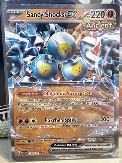 Pokemon Prismatic Evolution TCG Foil Card - Sandy Shocks EX (056/131) - Image 1
