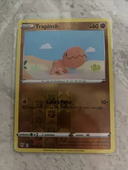 Pokemon Card - Trapinch - 89/189 - Darkness Ablaze - Reverse Holo - 2020 - Image 1