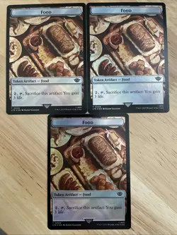 3x x3 MTG Orc Army (006) Food (009) FOIL Token Tales Of Middle-earth LTR NM/M - Image 1