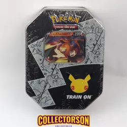 Pokemon TCG 25th Anniversary Tin - Lance's Charizard V 820650809880 - Image 1