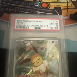 2025 POKEMON SVP PRISMATIC EVOLUTIONS #173 EEVEE PSA 10 - Image 1