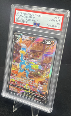 2022 POKEMON SWORD & SHIELD ASTRAL RADIANCE #172 FULL ART/MACHAMP V - PSA 10! - Image 3