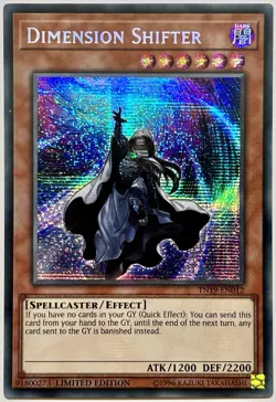 TN19-EN012 Dimension Shifter - Secret Rare Ltd Edition Lightly Played YuGiOh - Image 1