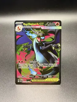 Mega Charizard X Ex - Full Art Ultra Rare 109/094 Pokemon Phantasmal Flames NM - Image 1
