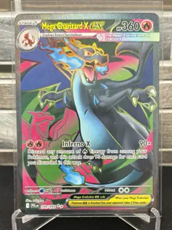 Pokemon TCG Phantasmal Flames Mega Charizard X EX 109/094 Full Art Ultra Rare - Image 1