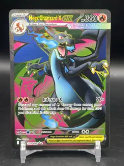 Pokemon Mega Charizard X ex 109/094 Phantasmal Flames Ultra Rare Full Art NM - Image 1
