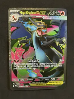 Mega Charizard X ex Full Art Ultra Rare 109/094 Pokemon Phantasmal Flames NM - Image 1