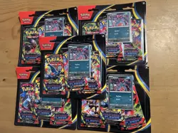 Pokemon 15 TCG Packs Mega Evo Phantasmal Flames 3-Pack Blister Sneasel Lot Of 5 - Image 1