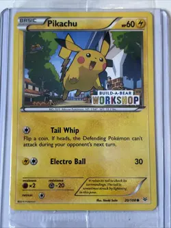 Pokemon TCG Pikachu Build-A-Bear Workshop Promo 20/108 Promo Promo - Image 1