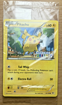 Pokemon TCG Pikachu Build-A-Bear Workshop Promo 20/108 Promo Sealed - Image 1