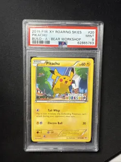 Pokemon TCG Pikachu 20/108 Build A Bear Workshop Promo PSA 9 - Image 1