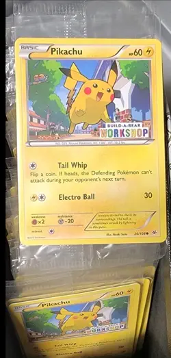 Pokemon TCG Pikachu Build-A-Bear Workshop Promo 20/108 - Image 1