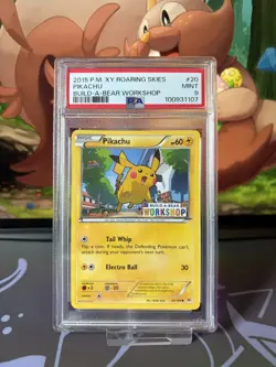 Pikachu PSA 9 MiNT - 20/108 - Build A Bear Workshop Promo - Pokemon TCG Rare - Image 1