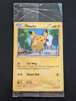Pikachu 20/108 Build-A-Bear Workshop Promo Pokemon TCG Sealed - Image 1