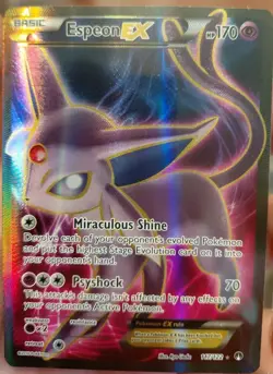 Espeon EX Full Art Holo Rare Pokemon TCG Card 117/122 Breakpoint XY - Image 1