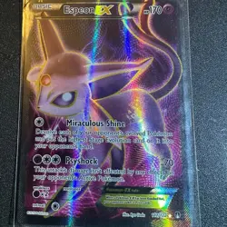 Espeon EX 117/122 Pokemon TCG XY Breakpoint Full Art Holo Card - Image 3