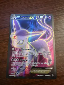 Espeon EX Holo Full Art Ultra Rare Card 117/122 XY Breakpoint Pokemon TCG - Image 1