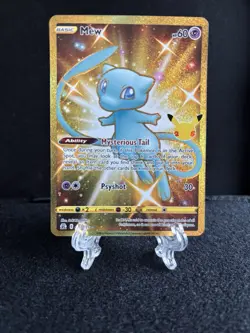Pokemon Mew TCG 2021 Gold Celebrations Card 025/025 Full Art Secret Rare - Image 1