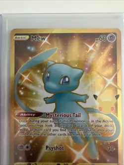 Pokemon Mew TCG 2021 Gold Celebrations Card 025/025 Full Art Secret Rare - Image 2