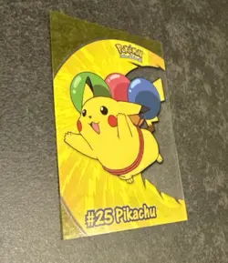 Pokemon Pikachu PC1 Clear Card #25 Topps TV Series 2 - Image 1