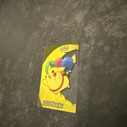 Pokemon Pikachu PC1 Clear Card #25 Topps TV Series 2 - Image 2
