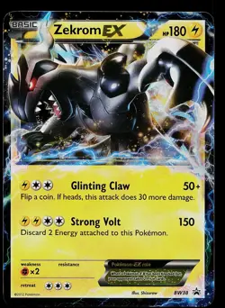 Pokemon Card - Zekrom EX Black and White Promo BW38 Holo - Image 1