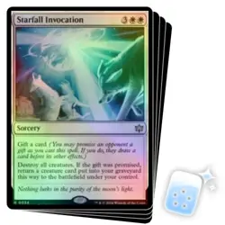 FOIL STARFALL INVOCATION X4 Bloomburrow BLB Magic MTG MINT CARD - Image 1