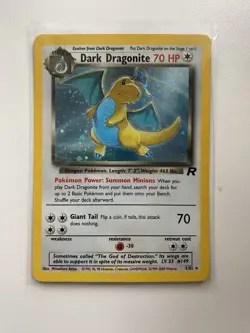 Dark Dragonite - 5/82 - Pokemon Team Rocket Unlimited Holo Rare Card WOTC NM - Image 1