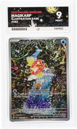 ACE 9 Magikarp Illustration Rare PALDEA EVOLVED 203/193 MINT Graded Pokemon Card - Image 1