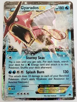 Gyarados EX 26/122 Pokemon Breakpoint XY Ultra Rare Card LP - Image 1