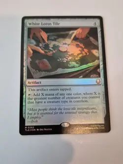 1x White Lotus Tile - #262 Foil - Avatar - Mtg NM x1 - Image 1