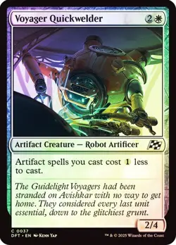 Voyager Quickwelder (0037) - Aetherdrift - Common (Foil) - Image 1