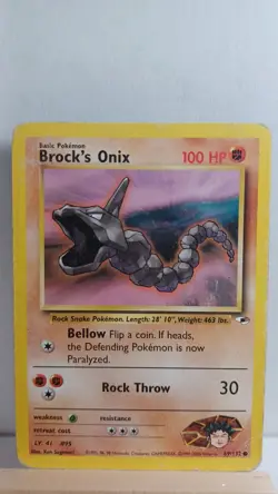 Brock's Onix [HP] - Pokemon TCG Gym Heroes 69/132 [Common] - Image 1