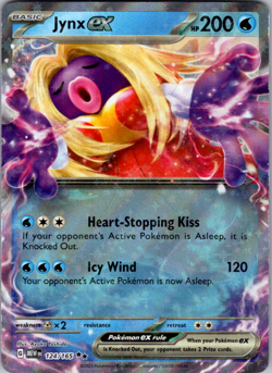 Jynx ex 124/165 Pokemon TCG Scarlet & Violet 151 Double Rare NM - Image 1