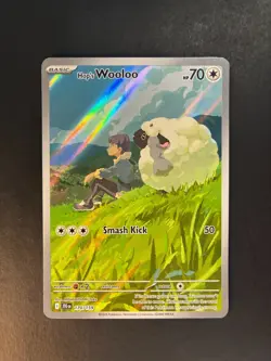 2025 Pokemon Journey Together Hop's Wooloo Illustration Rare 170/159 - Image 1
