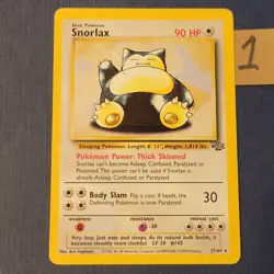 Pokemon Snorlax 27/64 Jungle Regular Moderately Played *FREE SHIPPING* - Image 1
