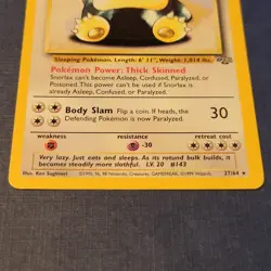 Pokemon Snorlax 27/64 Jungle Regular Moderately Played *FREE SHIPPING* - Image 3